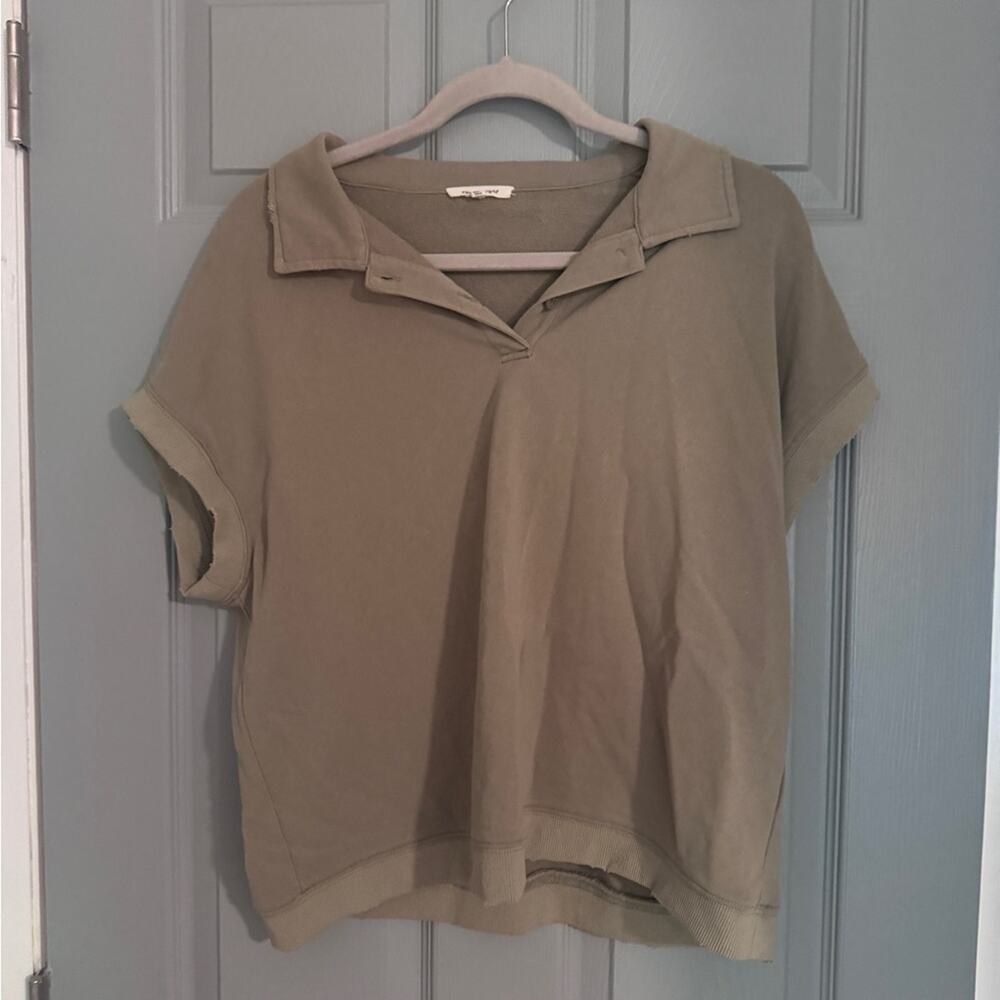 VICI Casual Olive Green Women's Polo Shirt